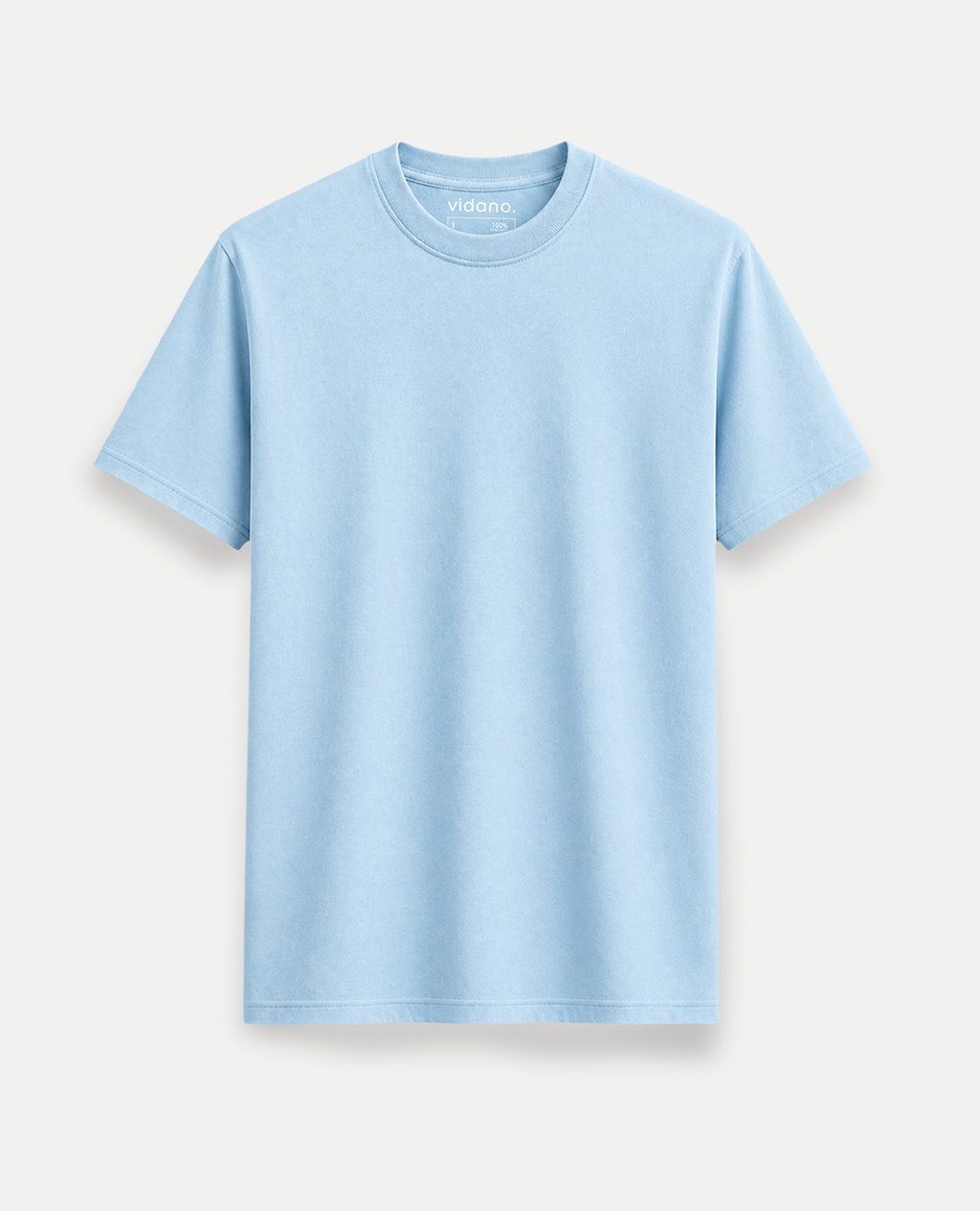 T-Shirt Glacier Blue Round Neck | Limited Edition Pima Cotton Men