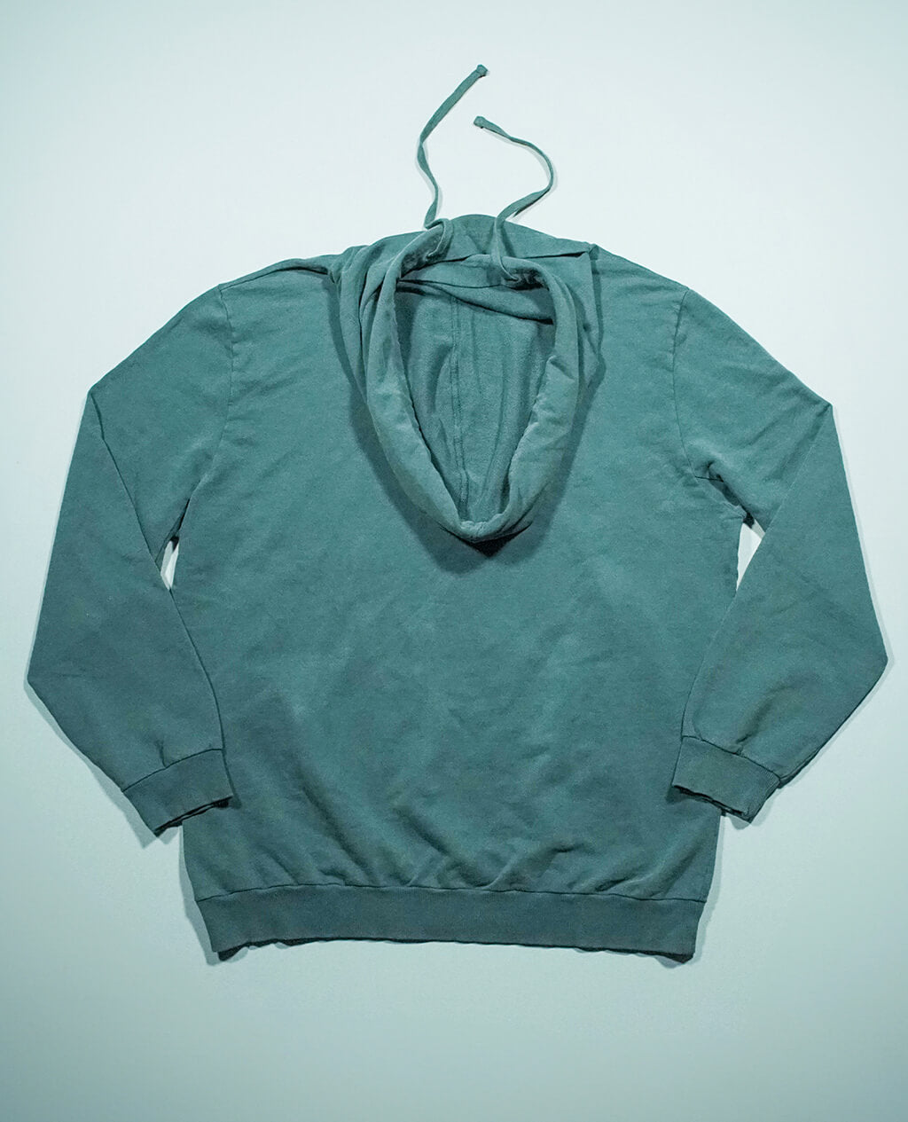 Hoodie Green Lightweight Cross Neck | Pima Cotton