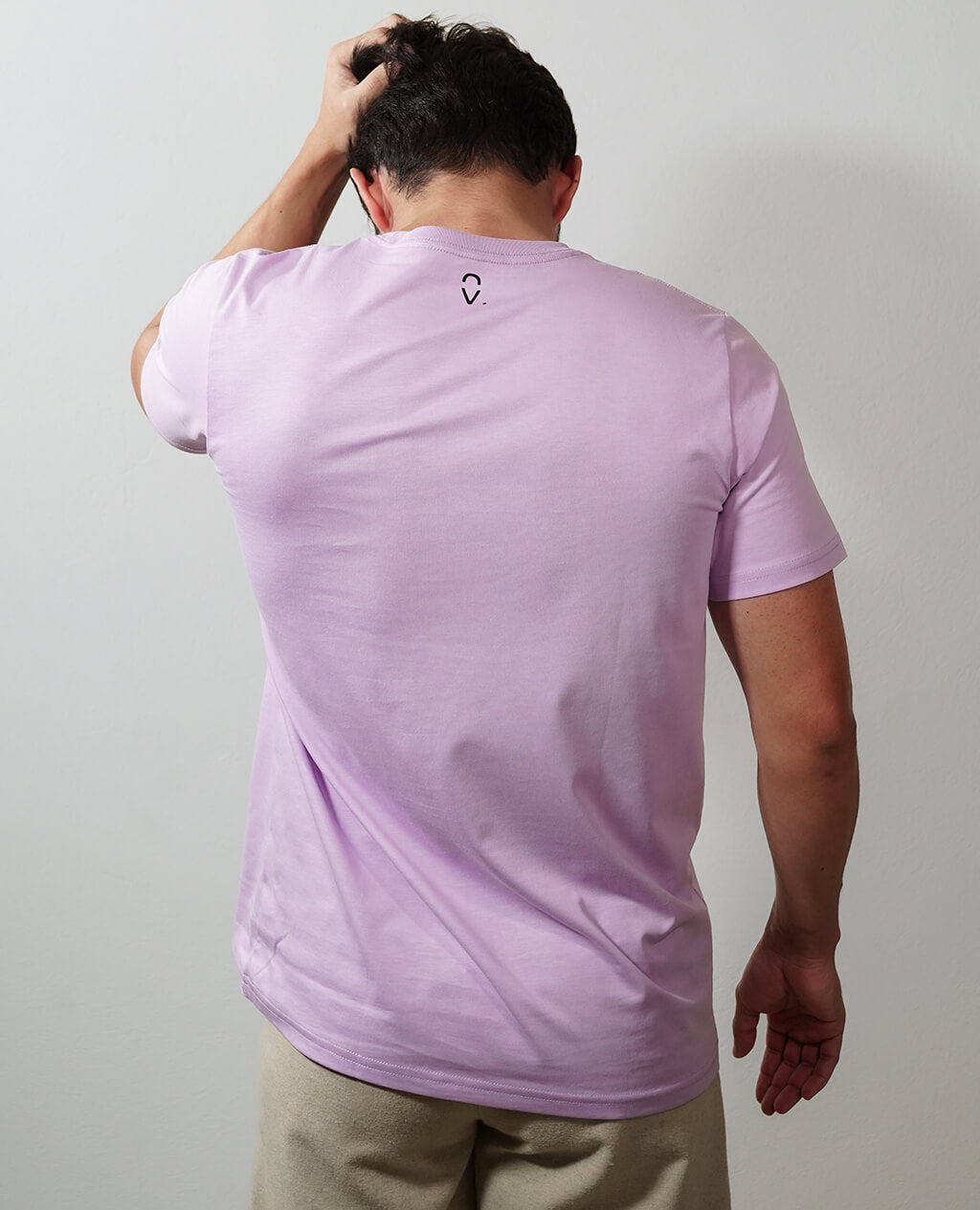 T-Shirt Lilac Round Neck | Limited Edition Pima Cotton Men