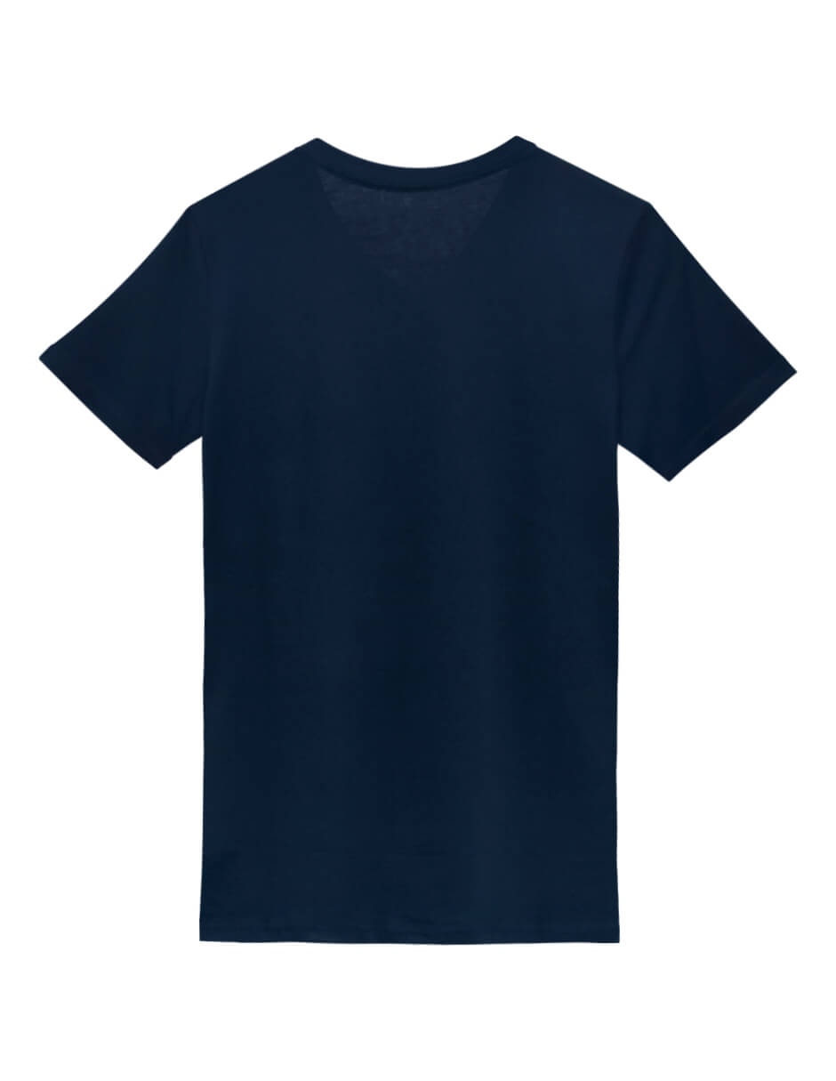 T-Shirt Navy Blue V Neck | Pima Cotton Men