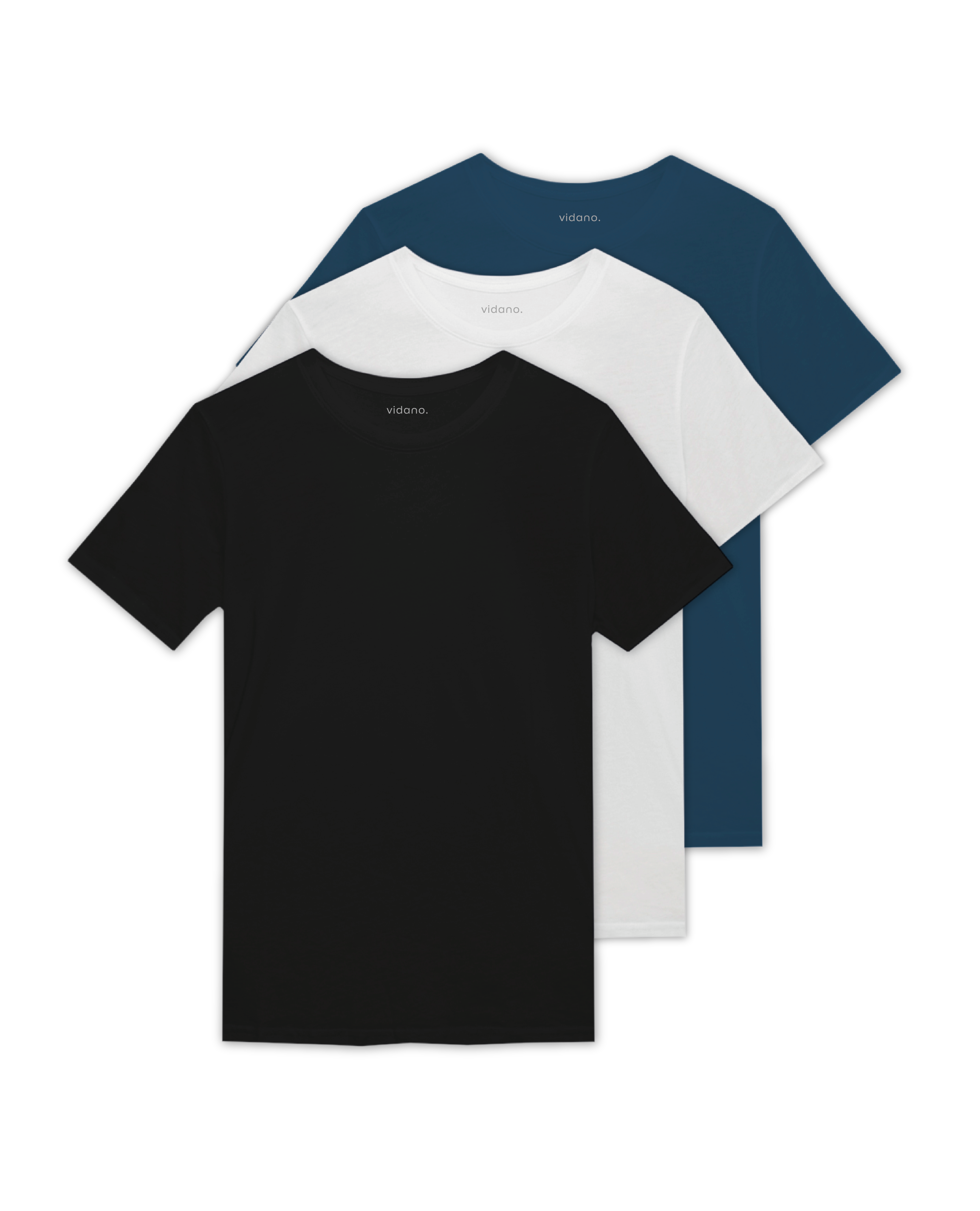 3-Pack T-Shirts Essentials | Premium Pima Cotton Men (3x2 Limited Time Offer)
