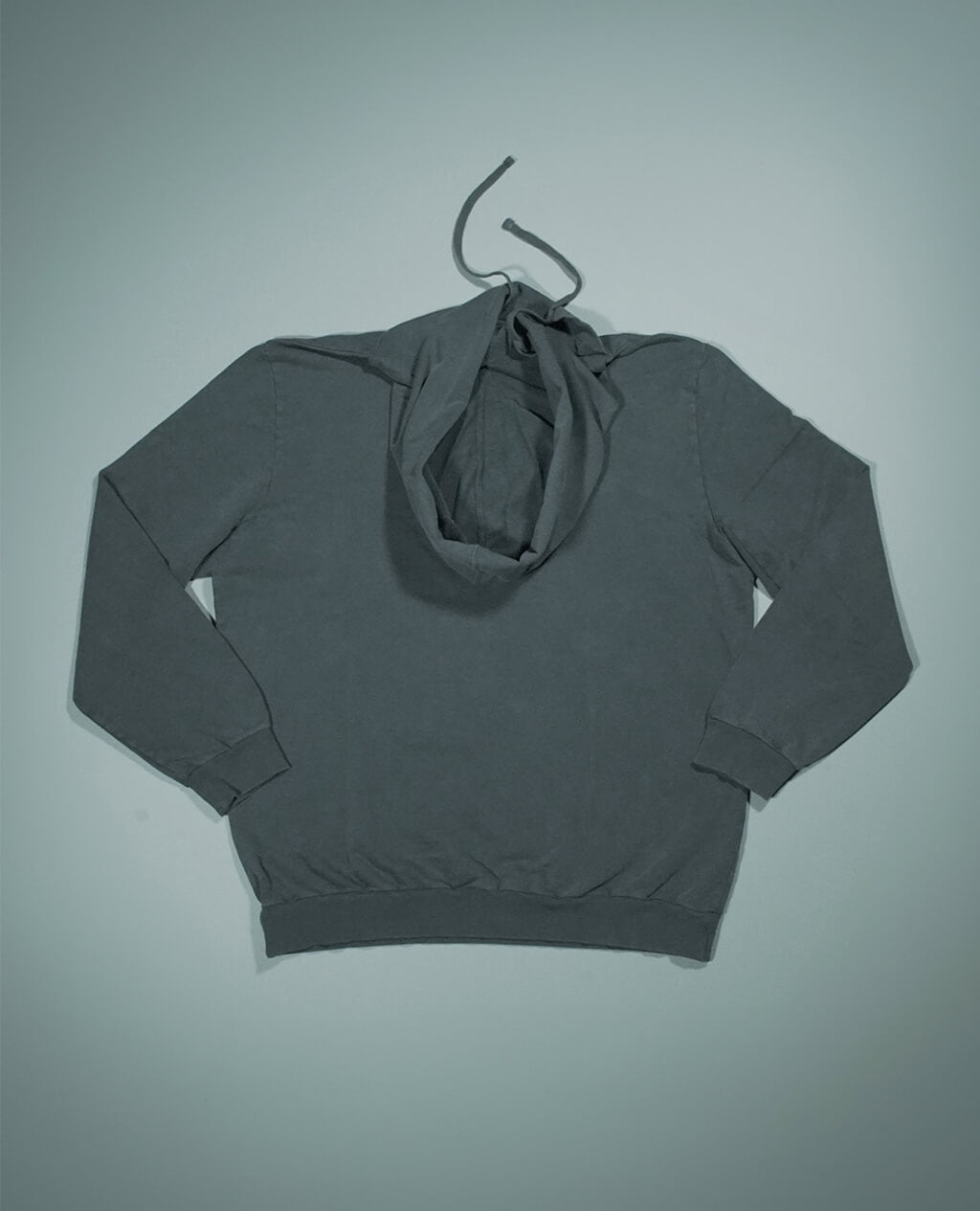 Hoodie Gray Lightweight Cross Neck | Pima Cotton