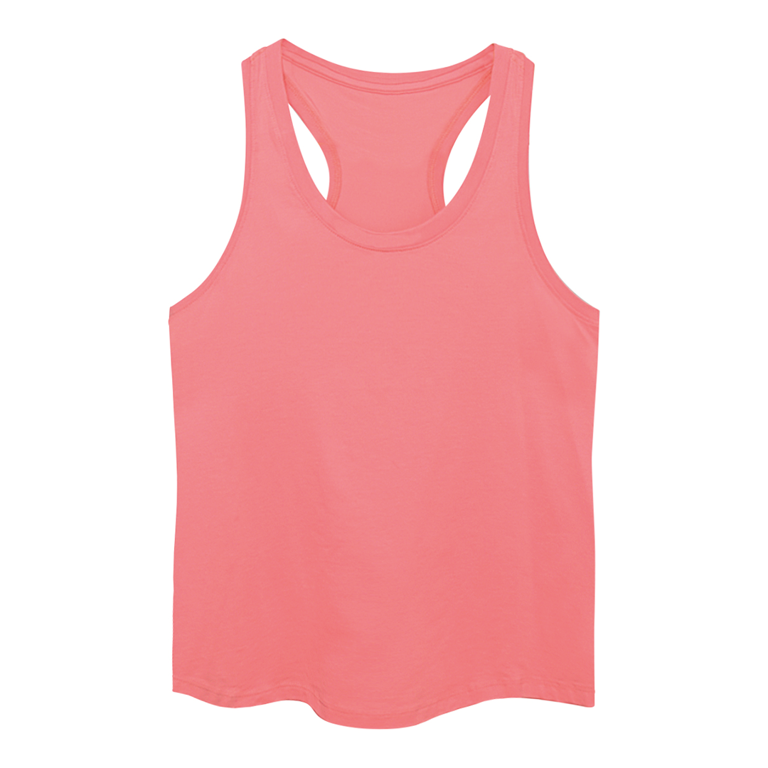 Tanktop Pink Salmon Slim Fit Swiftly Tech | Pima Cotton Women