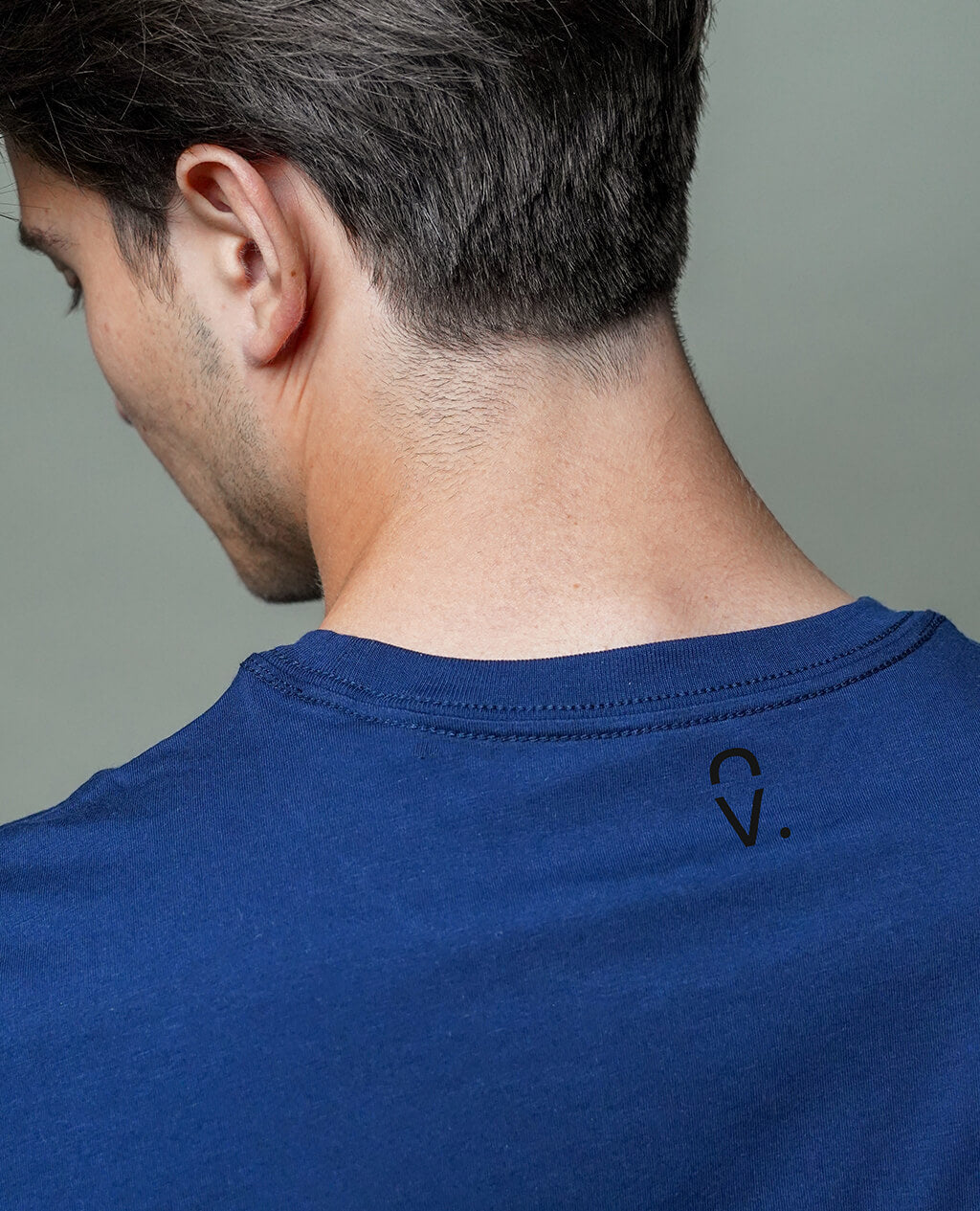 T-Shirt Blue Steel Round Neck | Limited Edition Pima Cotton Men