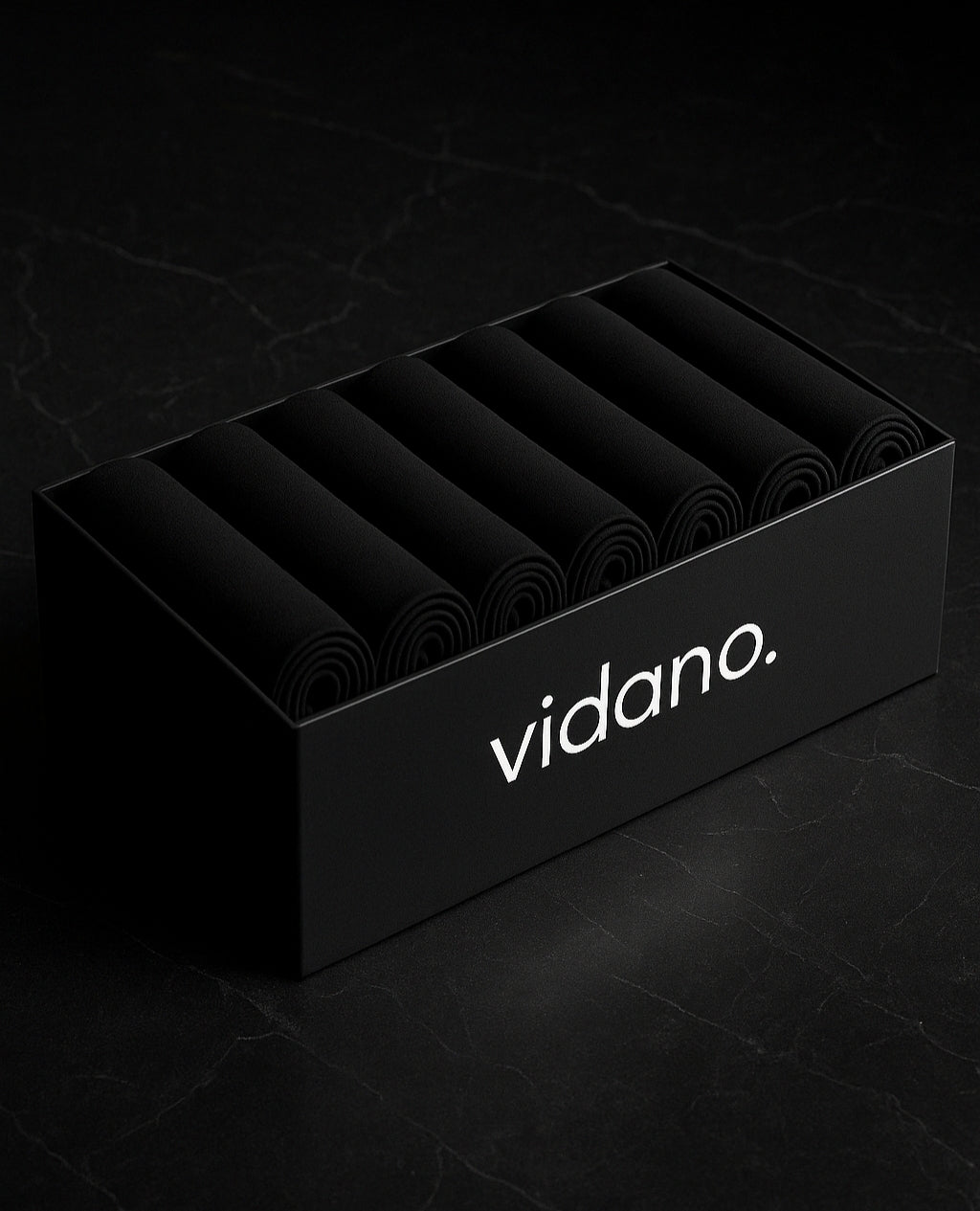 7-Pack T-Shirts All Black Essentials | Premium Pima Cotton Men