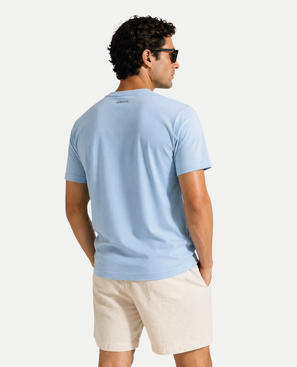 T-Shirt Navy Blue Round Neck | Pima Cotton Men