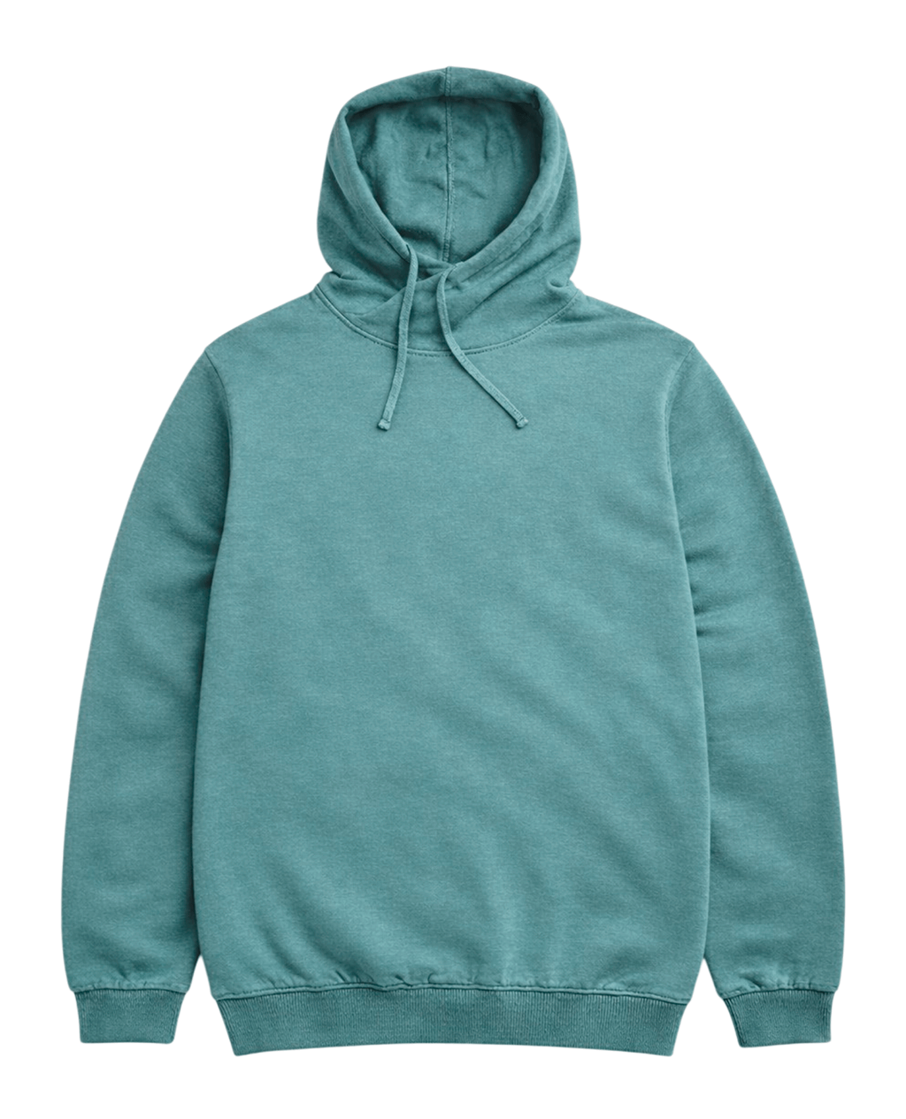 Hoodie Green Lightweight Cross Neck | Pima Cotton