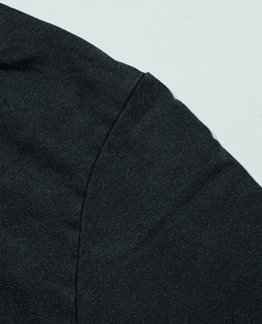 Hoodie Black Lightweight Cross Neck | Pima Cotton