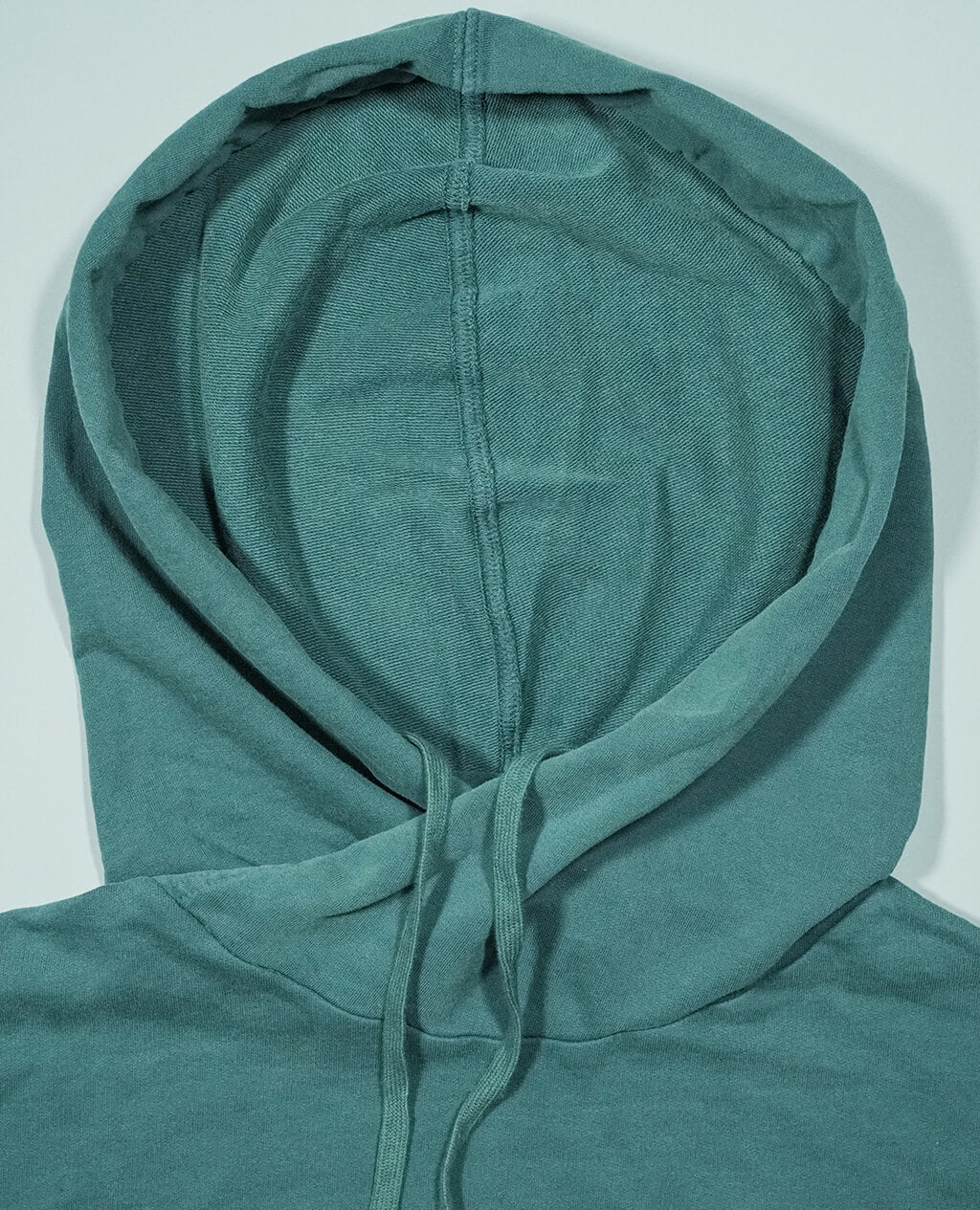 Hoodie Green Lightweight Cross Neck | Pima Cotton