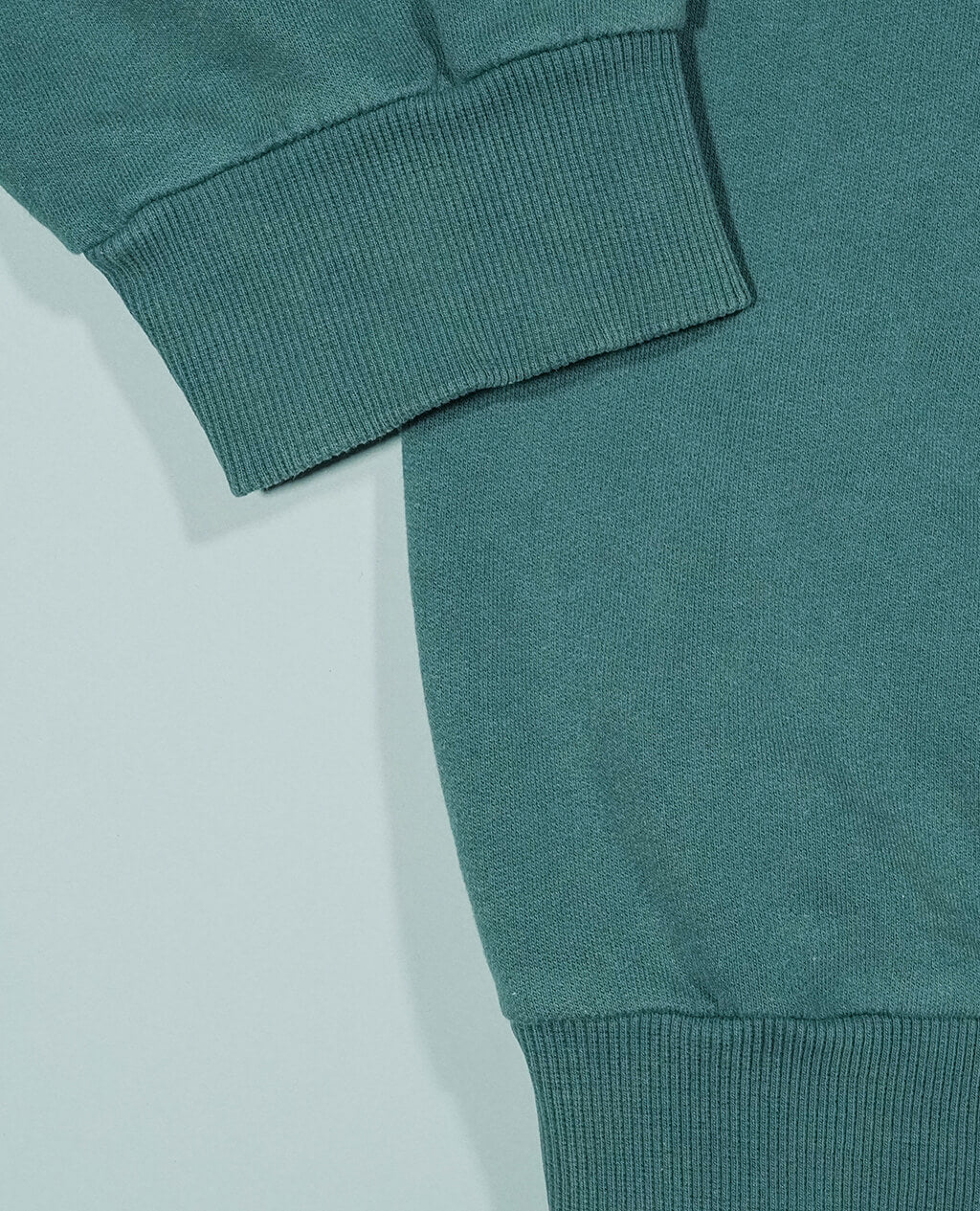 Hoodie Green Lightweight Cross Neck | Pima Cotton