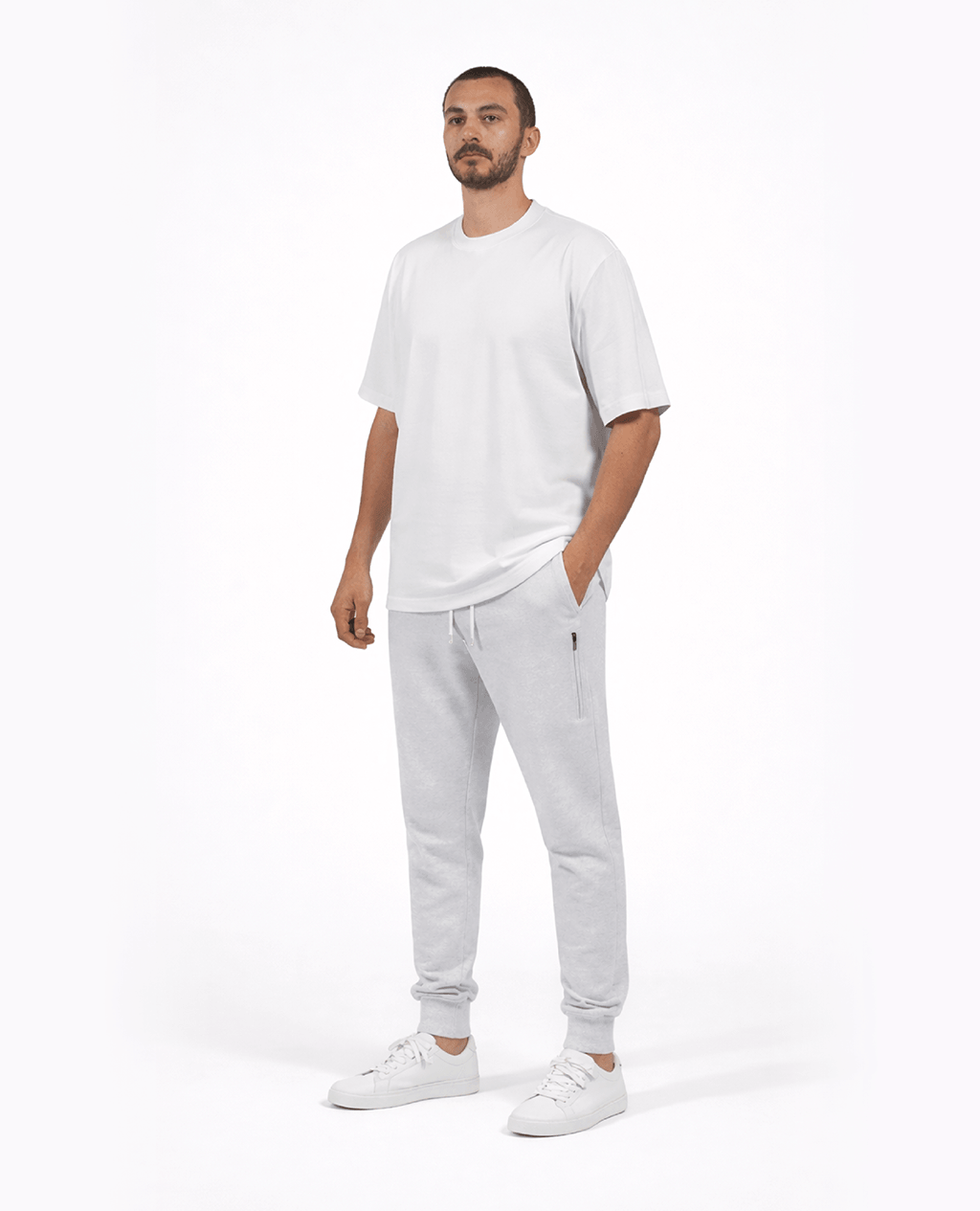 Joggers Ice Gray Lightweight Sport Fit | Pima Cotton