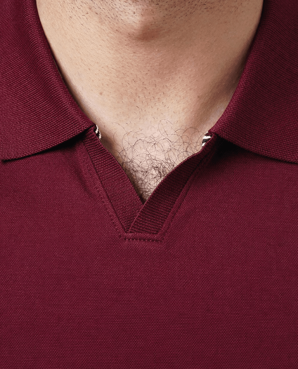 Polo Wine Open Collar | Pima Cotton Men