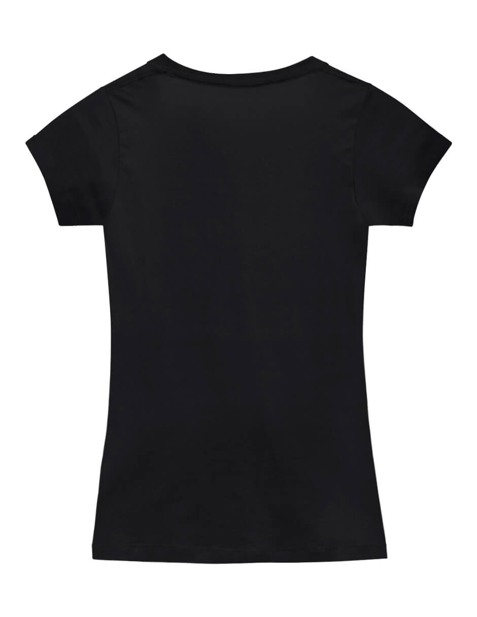 T-Shirt Black V Neck | Pima Cotton Women