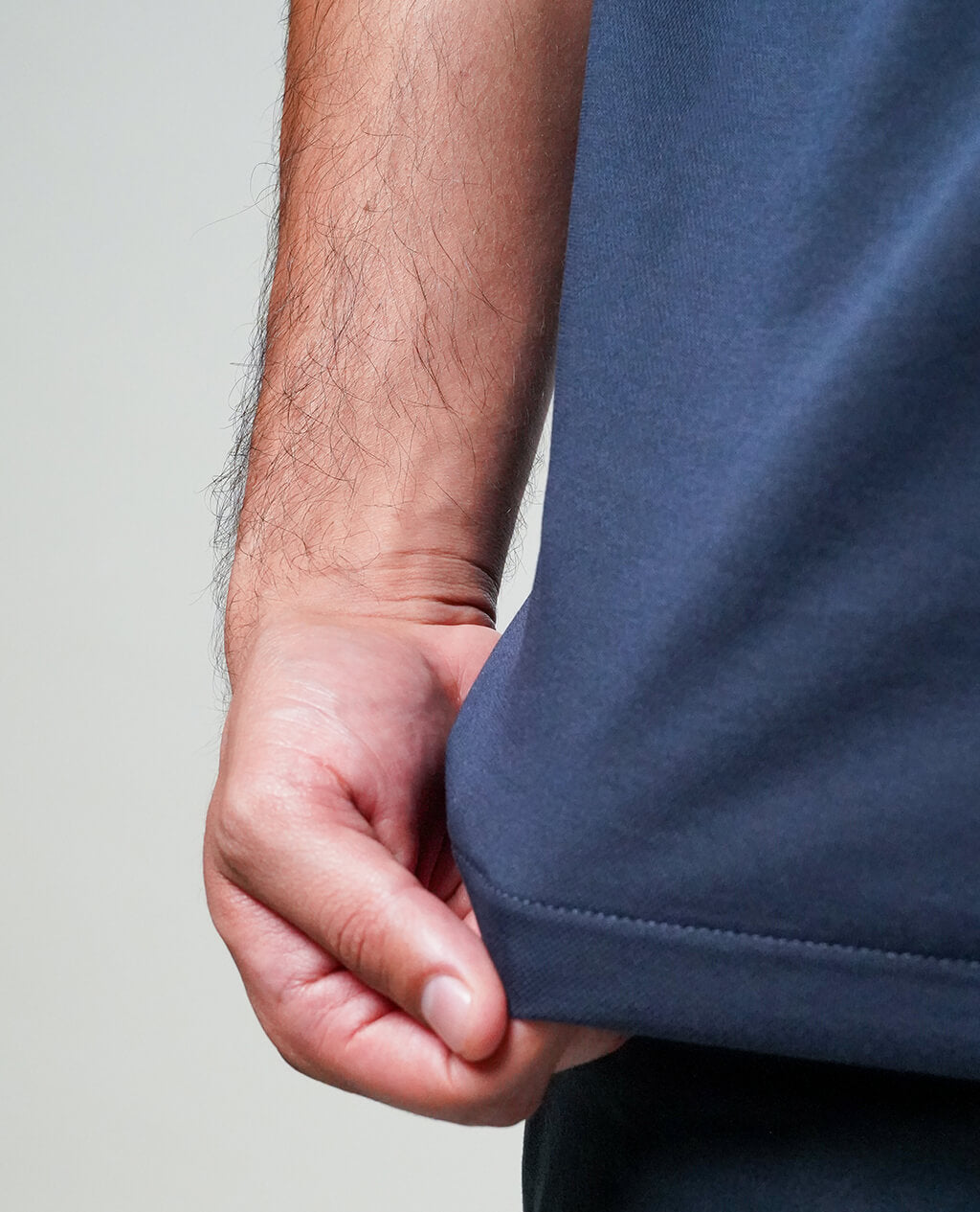 Polo Navy Blue Open Collar | Pima Cotton Men