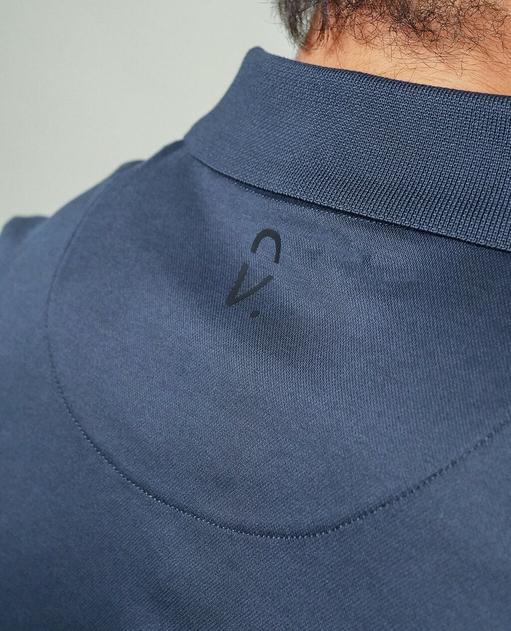 Polo Navy Blue Open Collar | Pima Cotton Men