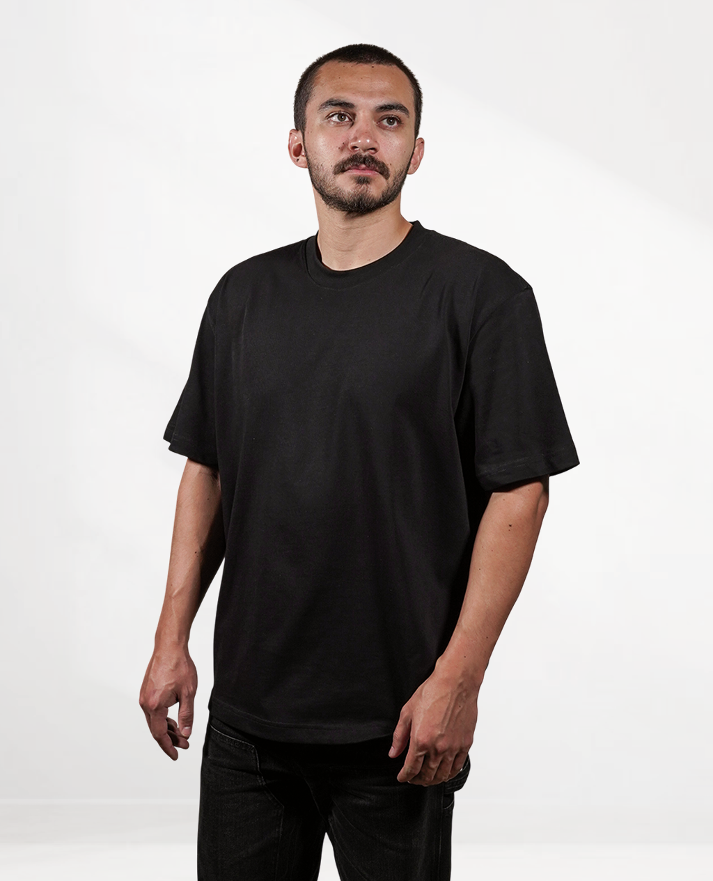 T-Shirt Oversized Black | Pima Cotton