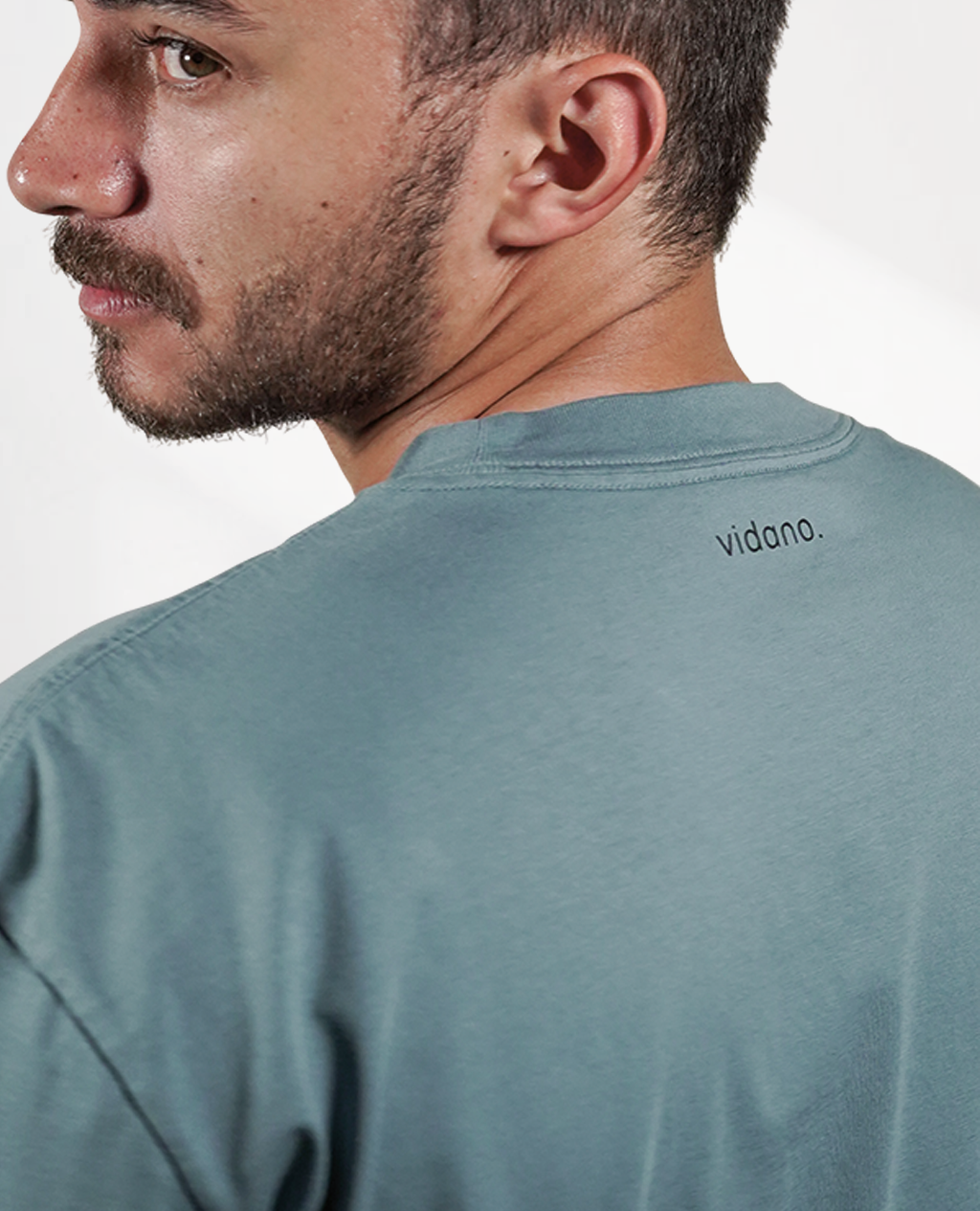T-Shirt Oversized Steel Blue | Pima Cotton