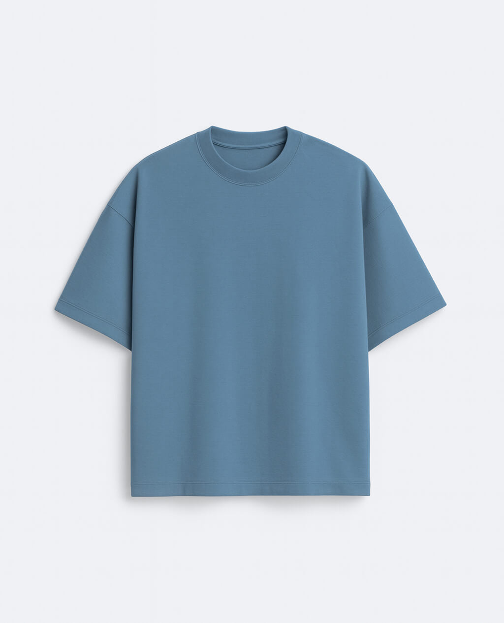 T-Shirt Oversized Steel Blue | Pima Cotton